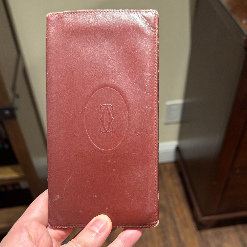 Cartier Red Leather Card Holder